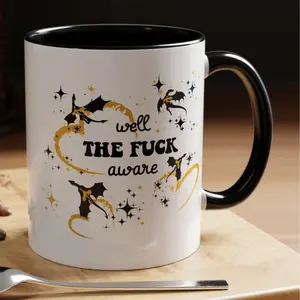 Well The Fuck Aware Mug for Book Lovers, Well The Fuck Aware Coffee Cup, Well The Fuck Aware Coffee Mug, Reader Mug, Bookish Mug, Book Lovers Gift, Gift for Readers
