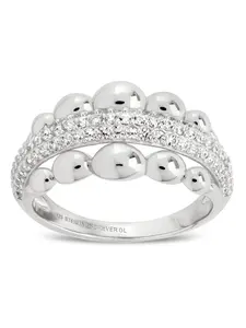 Sterling Silver Juliette Bubble Pavé Ring