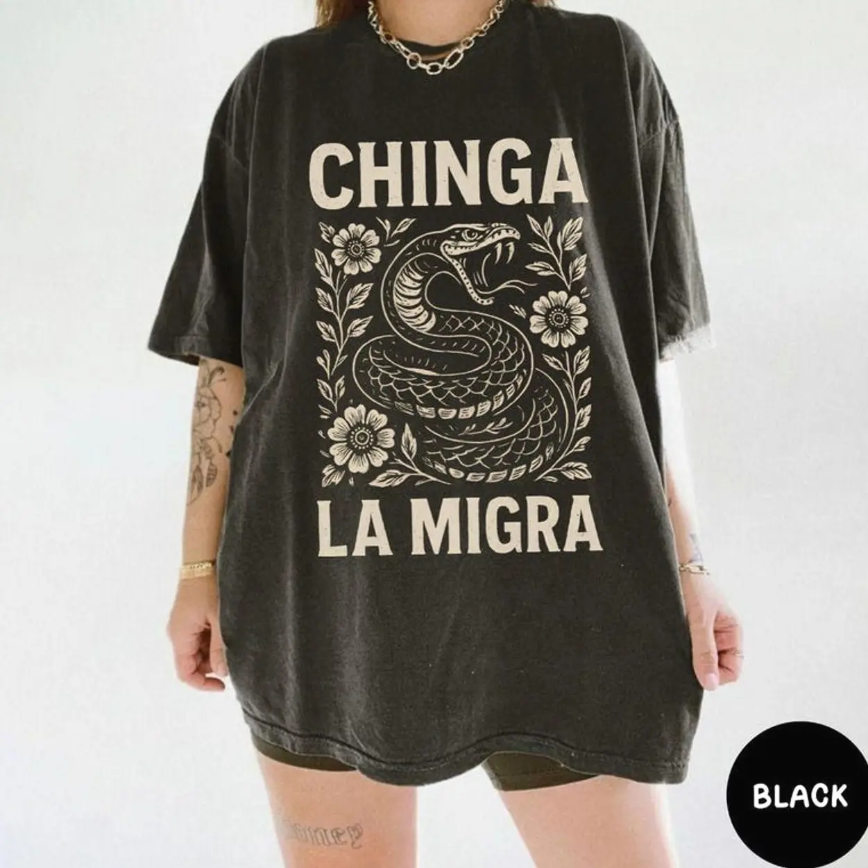 Immigrant Rights Shirt Chinga La Migra Anti Trump Comfort Colors Abolish ICE Anti Fascism Chinga tu Migra Resist Protest Activist Gift