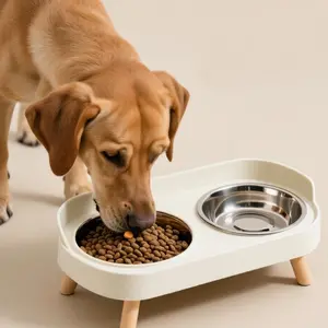 Dual pet bowl,Spill proof dog bowl,Anti-slip pet feeding bowl,Pet food and water bowl set,Elevated pet bowl,Elevated pet bowl for neck protection,Stainless steel pet bowl,Cat feeding bowl set,All-in-one pet food water bowl with stand,Drinking water bowl