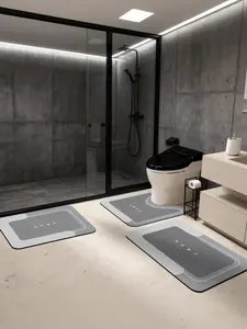 2026 New 3PCS Absorbent Bath Mat Set – Quick Drying, Non-Slip Rubber Backing for Bathroom, Kitchen, Shower, Sink，20Set