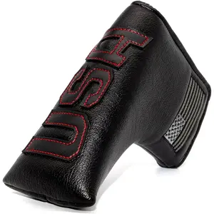 Black Magnetic Blade Putter Headcover with USA Flag Design - Durable Golf Accessory for Blade Style Putters golf  accessories