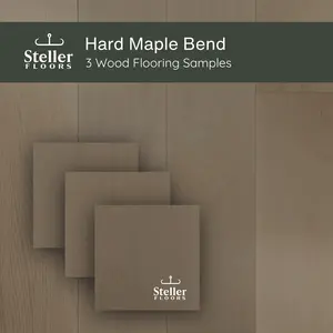 Hard Maple Bend by Steller Floors - Sample 3-Pack - Includes Clip System