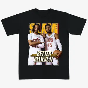 SLAM Better Believe It T-Shirt – Darius Garland & Donovan Mitchell Basketball Vintage Graphic Tee for Fans