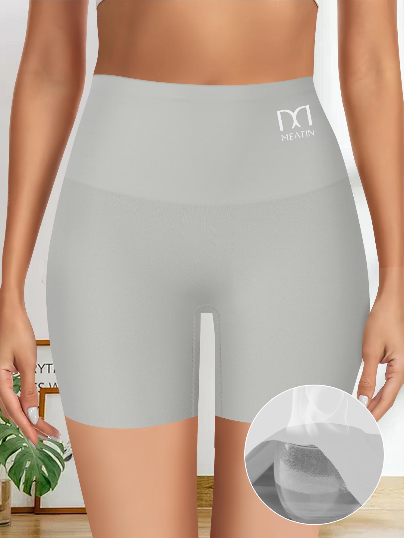 QUASTI 4PCS Women's High-Waist Shapewear Shorts – Elegant Solid-Color Sculpting Design, Premium 77% Polyamide Fabric for Silky Comfort, Seamless Tummy Control Shorts for Confident Everyday Wear