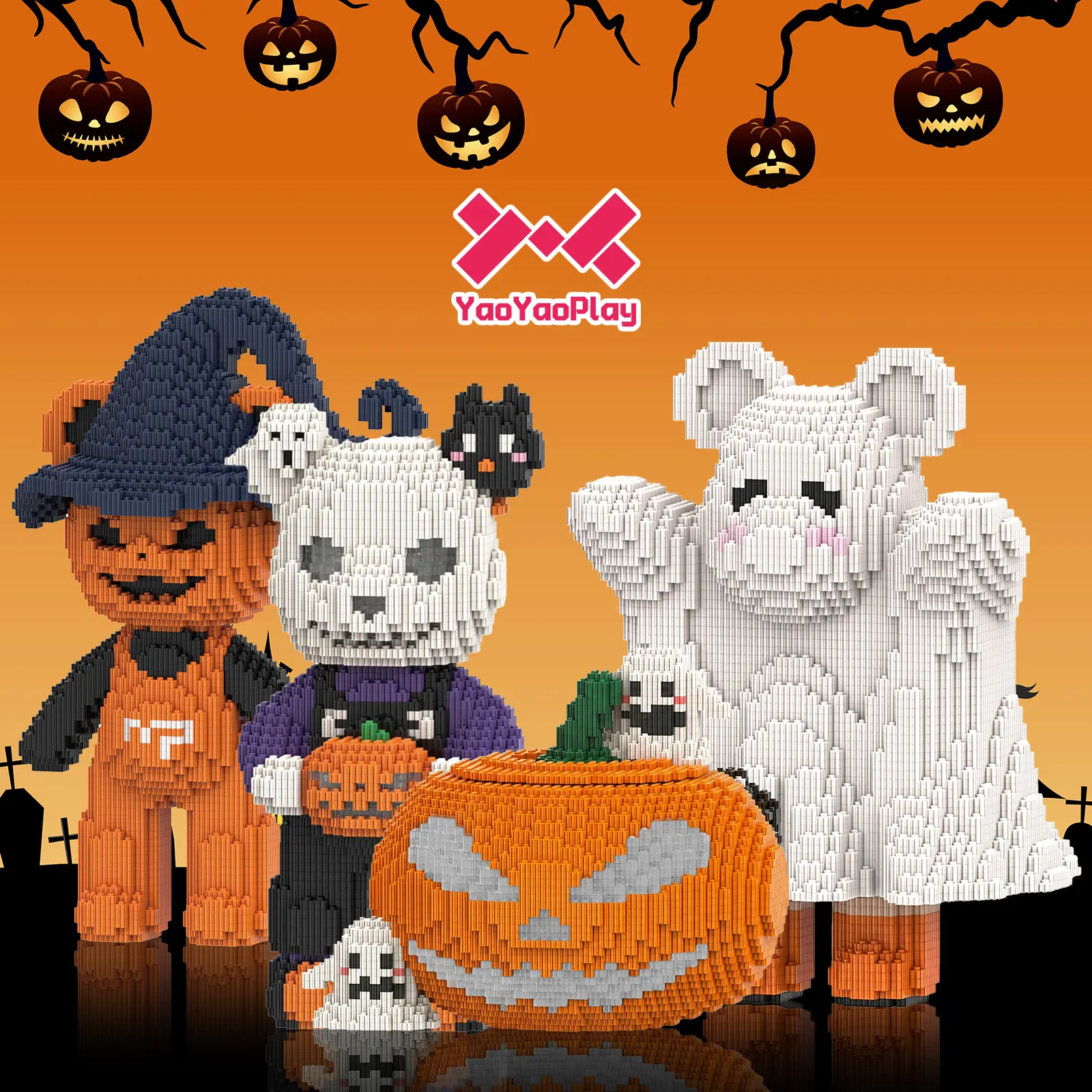【Halloween Collection】3D Micro Building Block Model | YaoYaoPlay