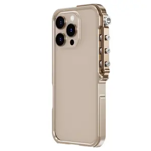 Metallic Aluminium Frame Phone Case, Shockproof Durable Phone Protective Cover, Phone Accessory Compatible with iPhone 16 15 14 13 12 11 Pro Max