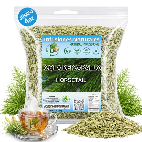 VIRAL Cola de Caballo TE (Horsetail Herb 4 oz.) (113g), Cola de Caballo Hierba, Horse Tail Plant Tea, Shave Grass Loose Leaf TEA Natural