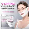20-Minute Depuff V-Line Lifting Mask for Jawline & Double Chin – NING Hydrogel Chin Lifting Mask, Jawline Firming Mask with Collagen, Retinol & Peptides – V-Lifting Mewing Band for Lower Face, Dual Ear Loops