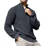 Zaitun Men's Cable-Knit Quarter-Zip Longsleeve Pullover Menswear - Durable Casual Knitwear with Reinforced Stitches, Ideal Mens Gifts for Him, Boyfriend Birthday Gift