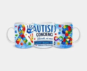 Taza de Concienciación sobre el Autismo – Celebrando la Neurodiversidad | 11oz