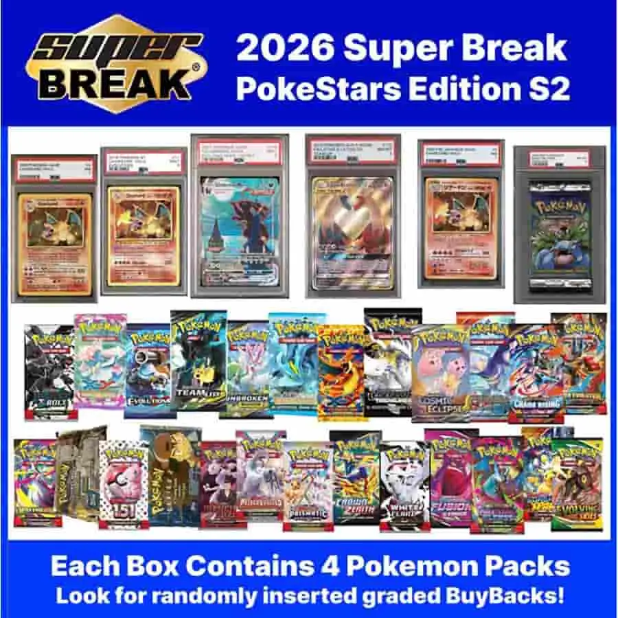 2026 Super Break Poke Stars Series 2 Trading Cards