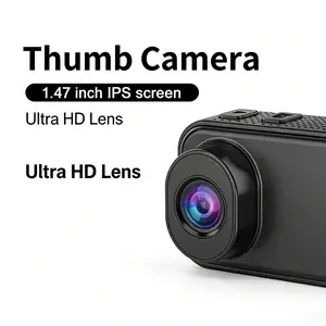 HD Mini Camera 1080P Digital Thumb Camera Micro with 16GB Card Snap Digital Camera Action Camera 1.47' HD Tiny Vintage Video Recorder for Travel Study Outdoor Activities