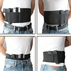 Concealed Carry Waist Holster - Ambidextrous Design, Lightweight, Compatible with Multiple Pistols, Extra Pocket - Everyday Protection