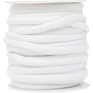 20 YDs ¼ Inch White Welting Cord Filler Rope - Cotton Piping Sewing Welt Cord for Drapery, Pillow Trimming, Upholstery Cording