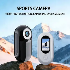 Mini Thumb-Size Pocket Camera, 360° Rotatable Back Clip, FHD 1080P Hands-Free Recording, 128GB Micro SD Card Support, AVI Format, Optical Premium Portable Camcorder for Security, Travel ，Clip camera，mini action camera，Body cam，tiny cam fathersdaygift