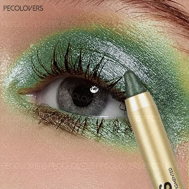 Green Pearlescent Eyeshadow Pen Lasting Glitter Beauty Shimmer Enhance Eye Makeup Eye Pigment Highlighter Blue Eyeliner Stick Makeup Tool Eye Makeup Product