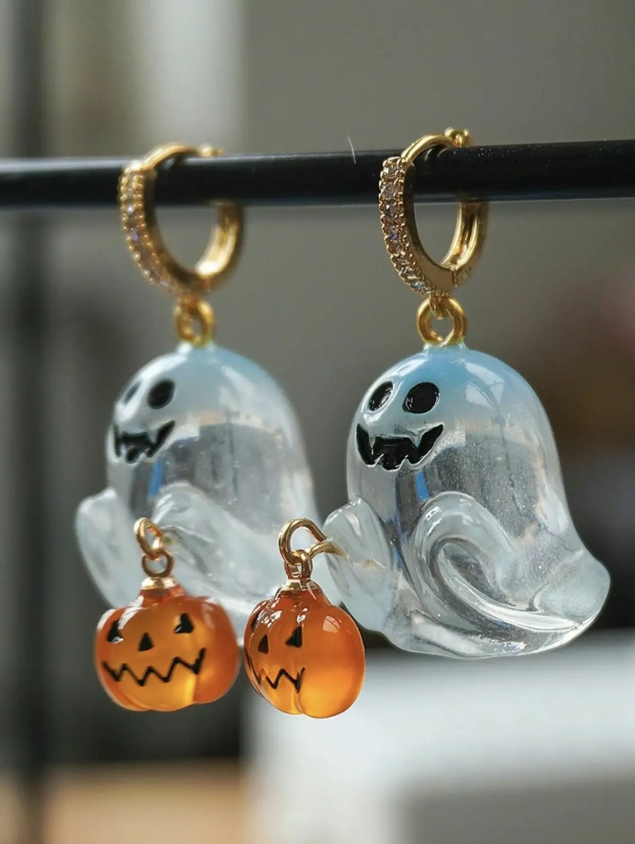 Halloween Themed Ghost &   , Cute Ghost  , Fashion Jewelry Accessories for Women & Girls