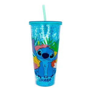 Disney Lilo & Stitch "Ohana" Carnival Cup with Lid and Straw | Holds 32 Ounces