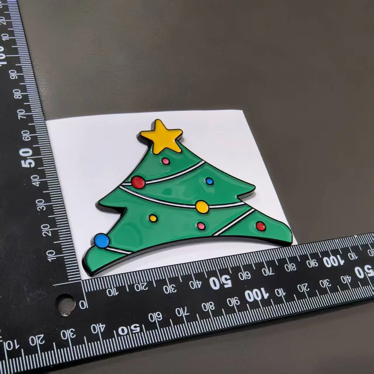 AXIZITECH 3D Santa Hat Emblem Vinyl Waterproof Stickers - Universal Car Sticker, Car Vehicle Decoration, Accessories for All Cybertruck Models, Holiday Festive Adhesives