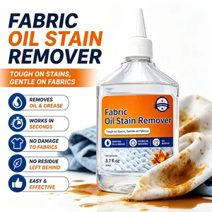 Oil Stain Remover for Clothes, Fast-Acting Fabric Degreaser, Removes Grease & Tough Stains, Gentle on Fabrics, No Residue, 8.7 fl oz