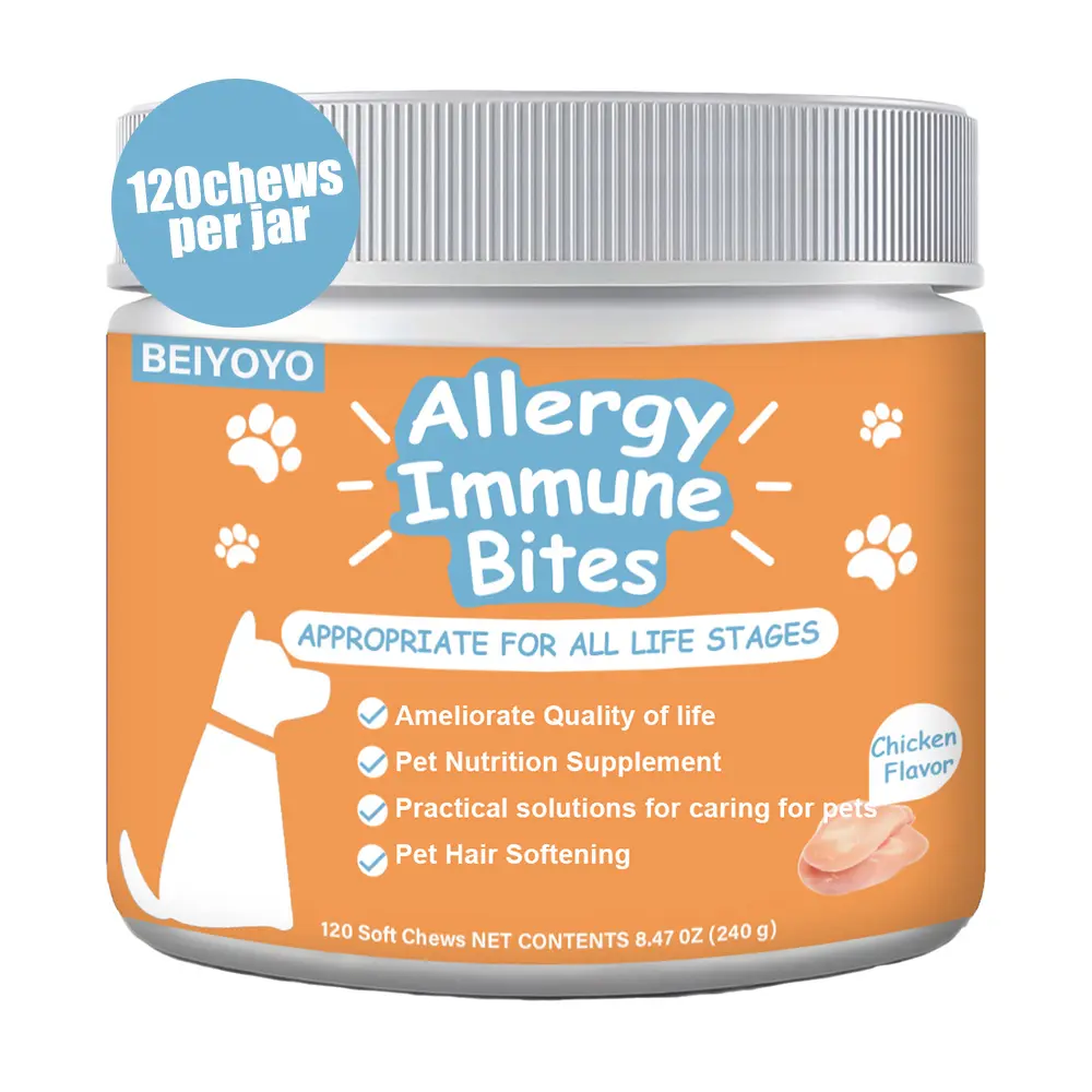 Dog Multivitamin, Chewable Dog Vitamins and Supplements for Hip & Joints, Skin & Coat, Omega 3 Fish Oil for Dogs- Senior & Puppy Multivitamin-fish flavor- 120ct