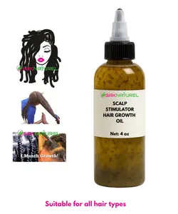 Scalp stimulator Hair Growth oil - Long Hair - Thick Hair -  Hair Growth - Ayurverdic Hair growth oil - Rosemary Hair Oil - Hibiscus Hair growth oil - Indian Hair Growth oil - Rosemary Fenugreek Hair Growth oil chebe Oil- Herbal Haircare Peppermint