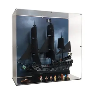Acrylic Display Case UV Print Compatible with LEGO® 10365 Jack Sparrow Pirate Ship - Set Not Included