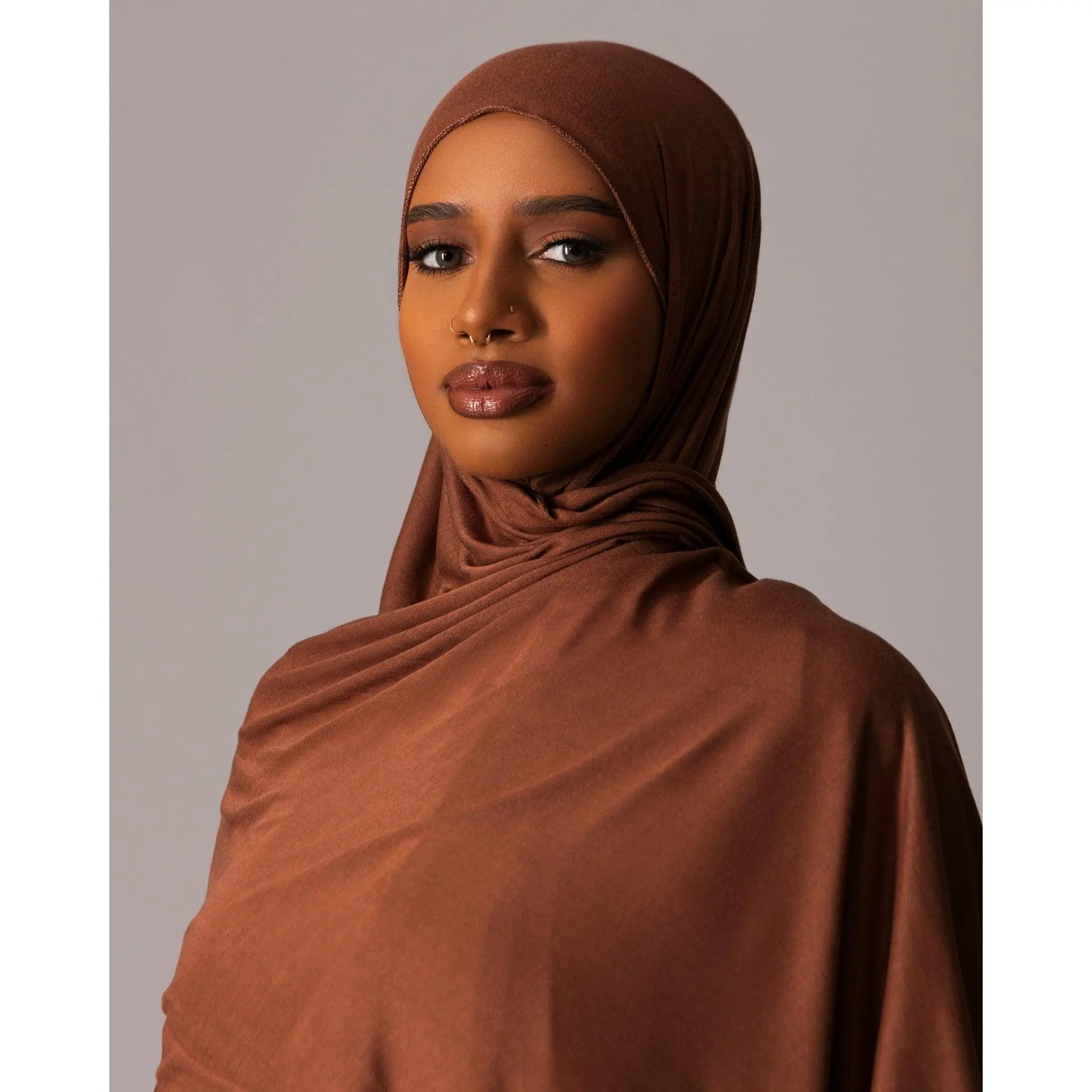 Premium Jersey Hijab – Sienna Bronze