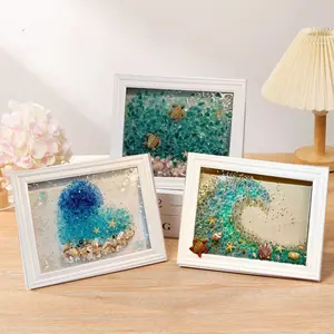 DIY Resin Art Kit, Sea Glass Painting Craft Art, Handmade Gift Material Package, Ocean, Handmade Valentine's Day Gift for Girlfriend