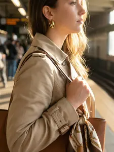 Modern Style 3 Pairs Earrings Set, Bold Teardrop & Heart C-Ring Earrings, Hypoallergenic for Daily & Special Occasions