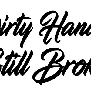 Dirty hands still broke car decal