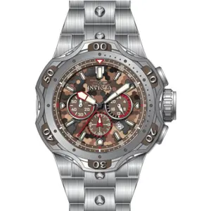 Invicta Men's 47757 Venom Quartz Chronograph Brown, Tan Dial Watch