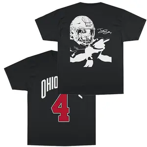 Jeremiah Smith TShirt, Sweatshirt, Hoodie  -  Jeremiah Smith Flips Off Michigan Fan Football T-Shirt Football Tee, Gift for Unisex