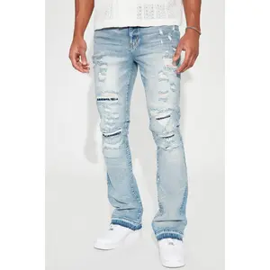 Undercover Slim Stacked Flare Jeans - Medium Blue Wash Undercover Slim Stacked Flare Jeans - Medium Blue Wash