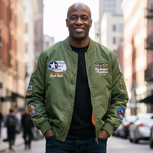 OFFICIALLY LICENSED Tuskegee Airmen Bomber Jacket OFFICIALLY LICENSED Tuskegee Airmen Bomber Jacket