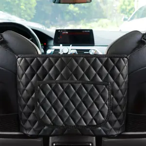 Bark Lover Dog Car Barrier Seat Back Organizer,Car Handbag Holder Barrier of Backseat Pets Kids,Purse Storage & Pocket,Large Capacity Handbag Holder for Car