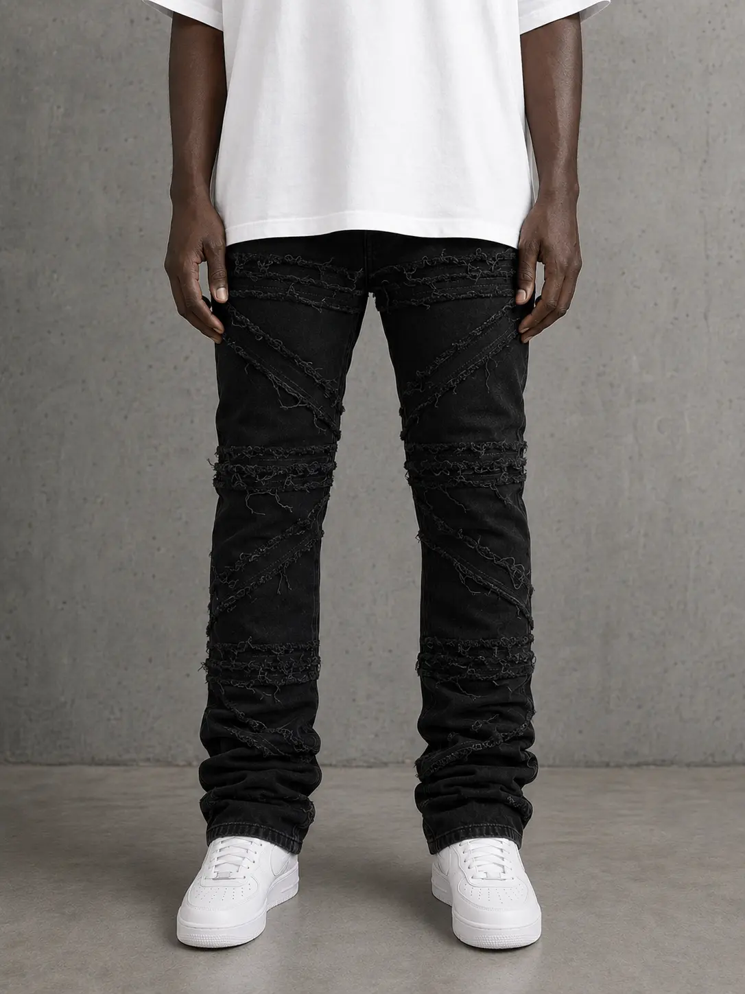 FWRD 'Crossover Stacked Denim' FW-330216 (Jet Black)