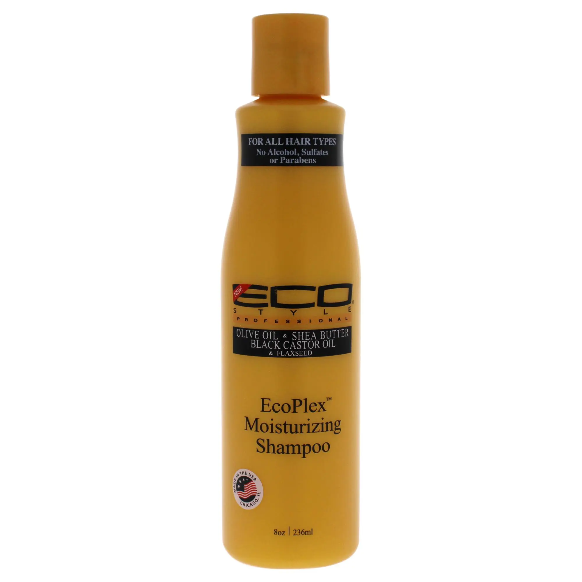 Ecoco Eco Style EcoPlex Moisturising Shampoo, Nourishing and Hydrating Daily Hair Care for Unisex Use, 8 oz