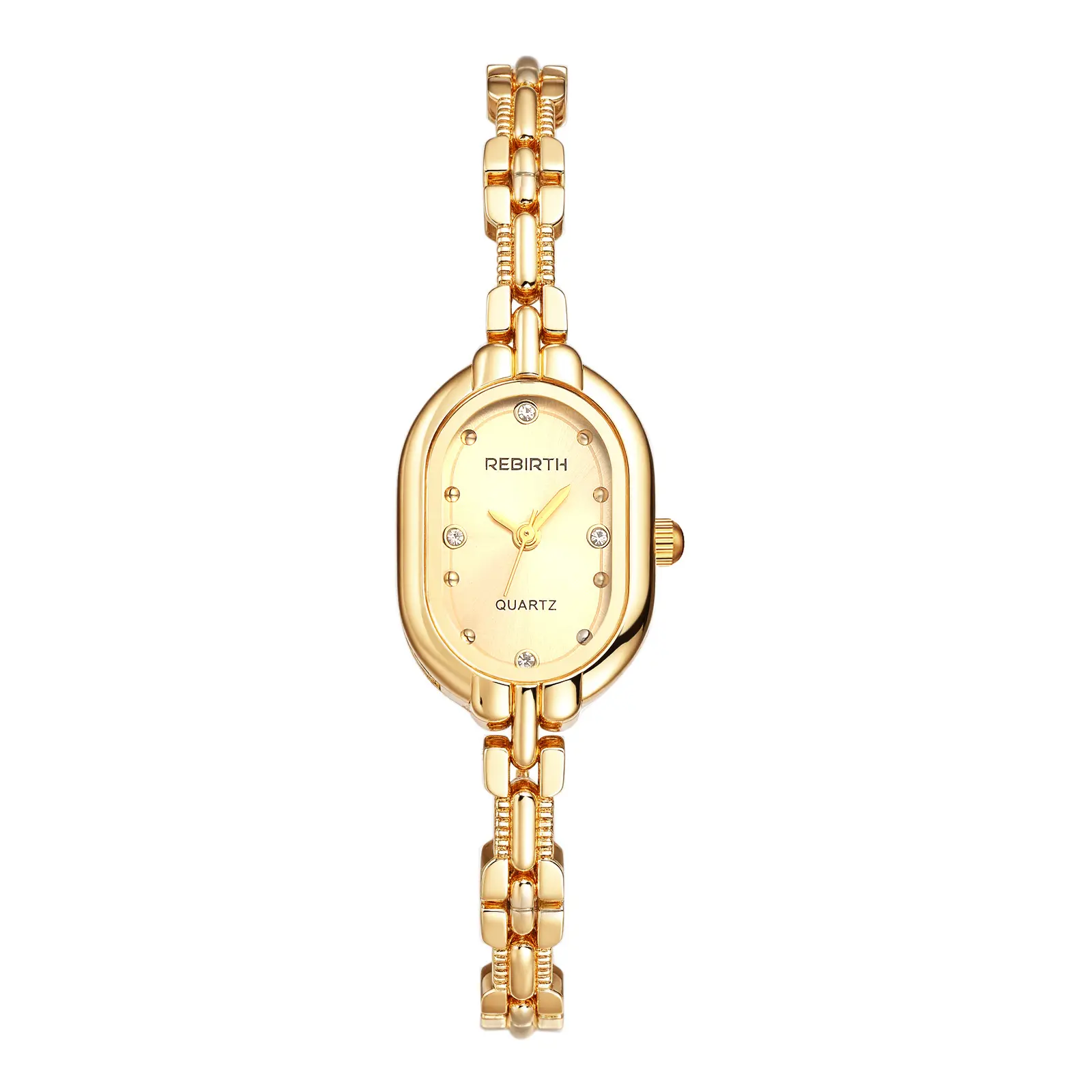 OIDEA Gold Watches for Women, Retro Square Analog Tank Watch with Diamond Markers - Stainless Steel Fashionable Wristwatch with Adjustable Bracelet, Accessories For Women, Vintage, Lightweight
