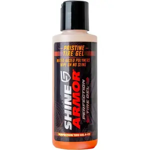 SHINE ARMOR Tire Shine Gel Dressing & Pristine Cleaner Car Care for Wheels & Tires with No Sling Formula Wet Look Keeps Tires Black & Clean with Water Based Polymers