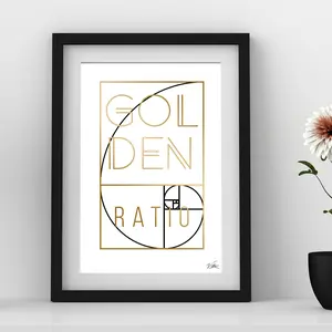 Golden Ratio Foil Print