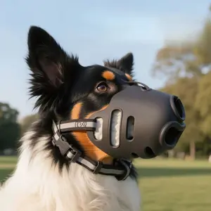 Reflect Light Dog Mouth Guard Cover Comfy Breathable Basket Muzzle Against Biting Barking Dog Mask Anti-barking Muzzle For Pets