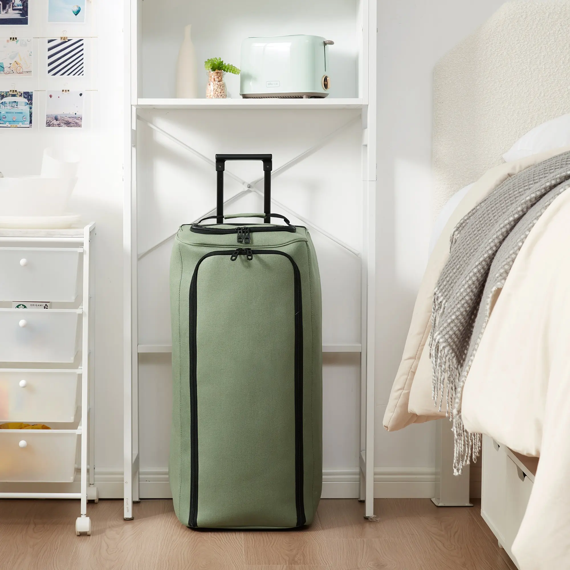 Gomie - Duffle Trunk with Wheels - Olive Drab