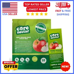 Sugar Free Apple Juice – 100% Real Fruit Drink w/ No Added Sugar, Immune Support