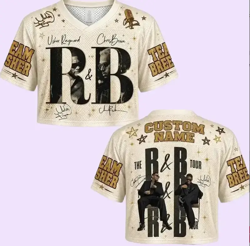 2026 R&B Tour Legends Music Croptop - Men's/Women's Professional Sports Streetwear Concert Shirt Apparel