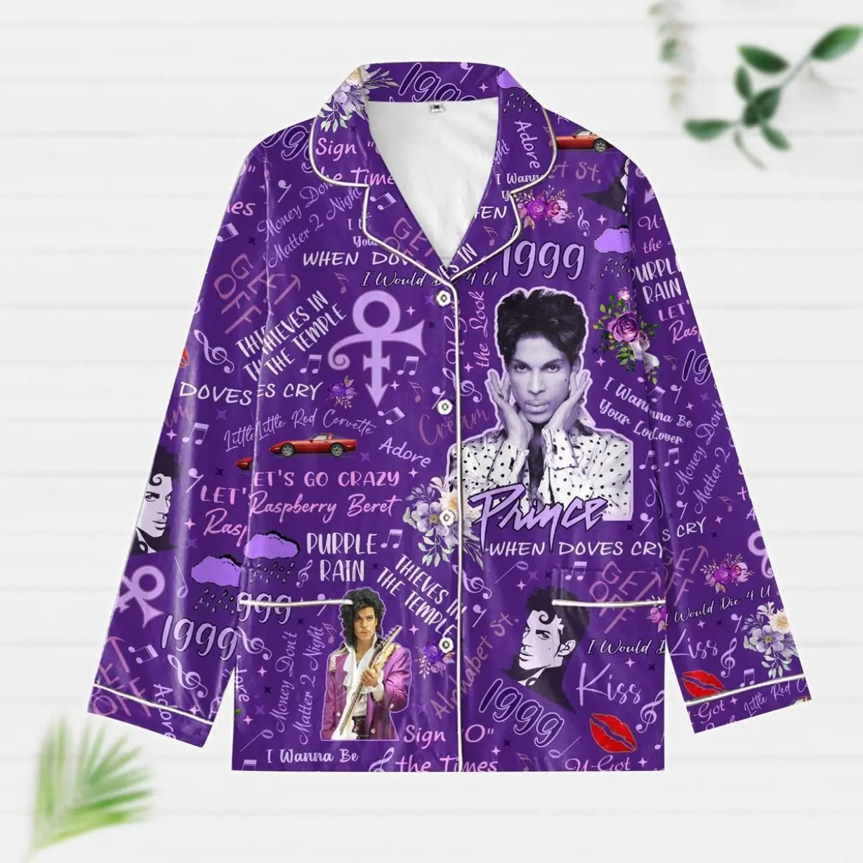 Prince Pajamas Set, Prince Tour Pajama Women, Purple Rain Shirt, Holiday Pajamas, Pajamas For Party, Prince Merch Shirt, Music
