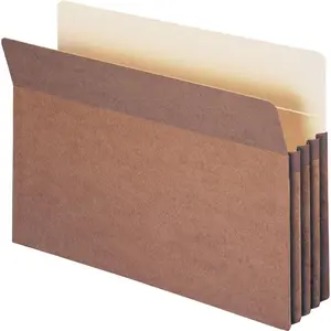 Smead Manufacturing SMD74205 Environmentally Friendly File Pockets - 100 Percentage Recycled Pockets, Contains 100% Recycled Content, Acid-Free Stock, Legal Size