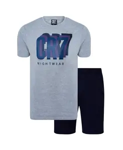 CR7 Men's Loungewear Set- Shorts, Short Sleeve with Gift Box