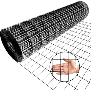 36inch x 50ft Black Vinyl Coated Hardware Cloth 2" X 3" 16Ga Welded Wire Mesh fence, PVC Coated Welded Chicken Wire Fencing, Metal Garden Plant Fencing, for Chicken Coop and Home Improvement